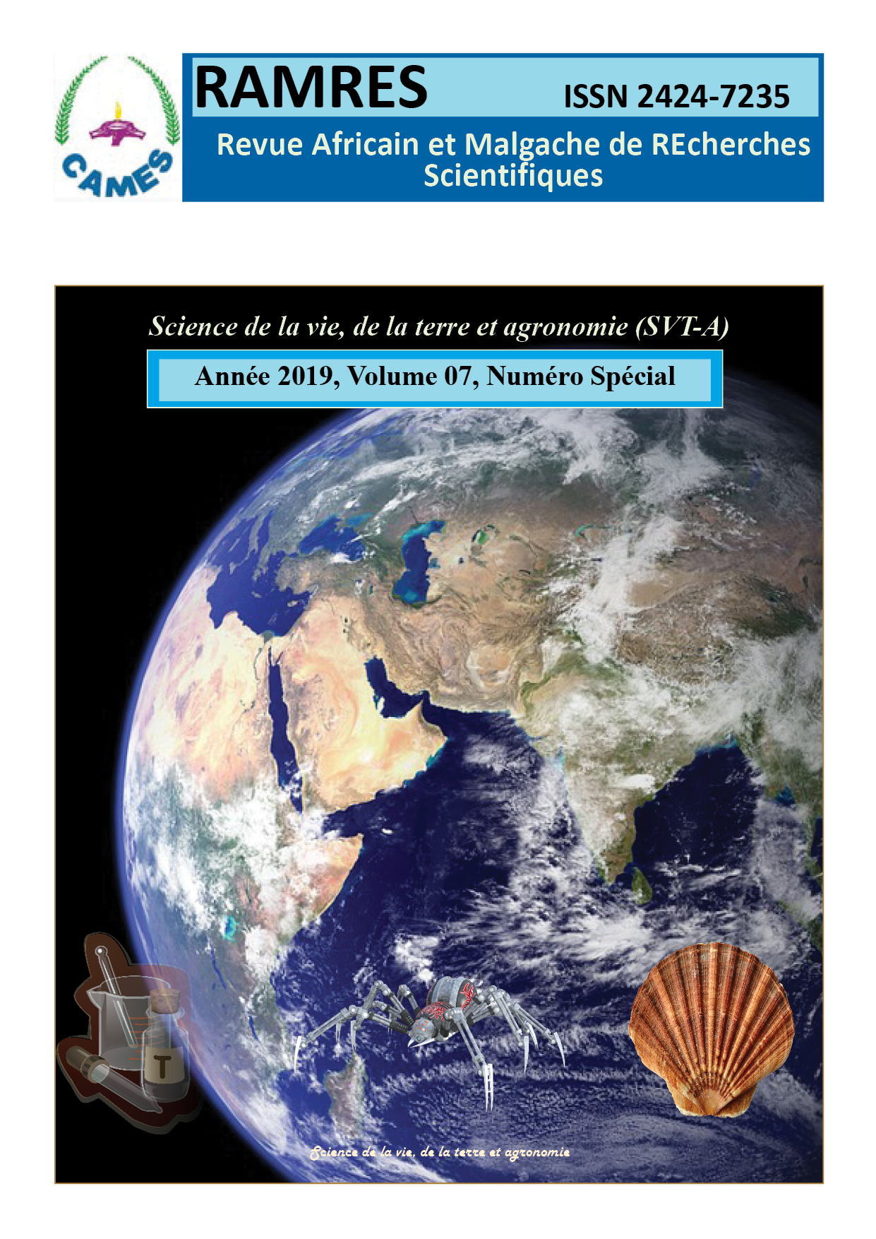 Couverture du Volume 7 de la Revue RAMRES SVT-A